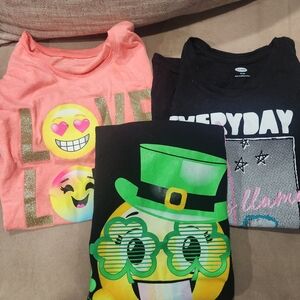 Emoji Graphic T-Shirts Bundle Girls 14/16